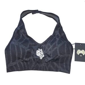 Darc Sport SHE Halter Bra Single Wolf Everson Valencourt Womens Small Black Logo